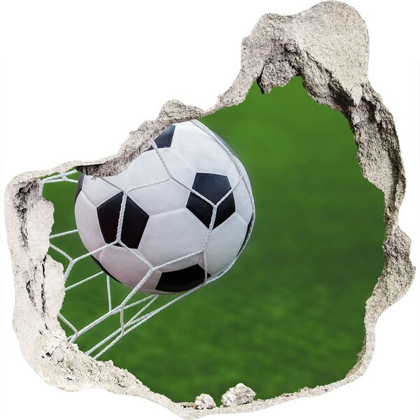 Hole wall sticker Ball in the goal