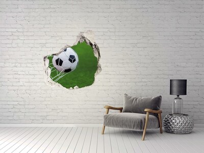 Hole wall sticker Ball in the goal