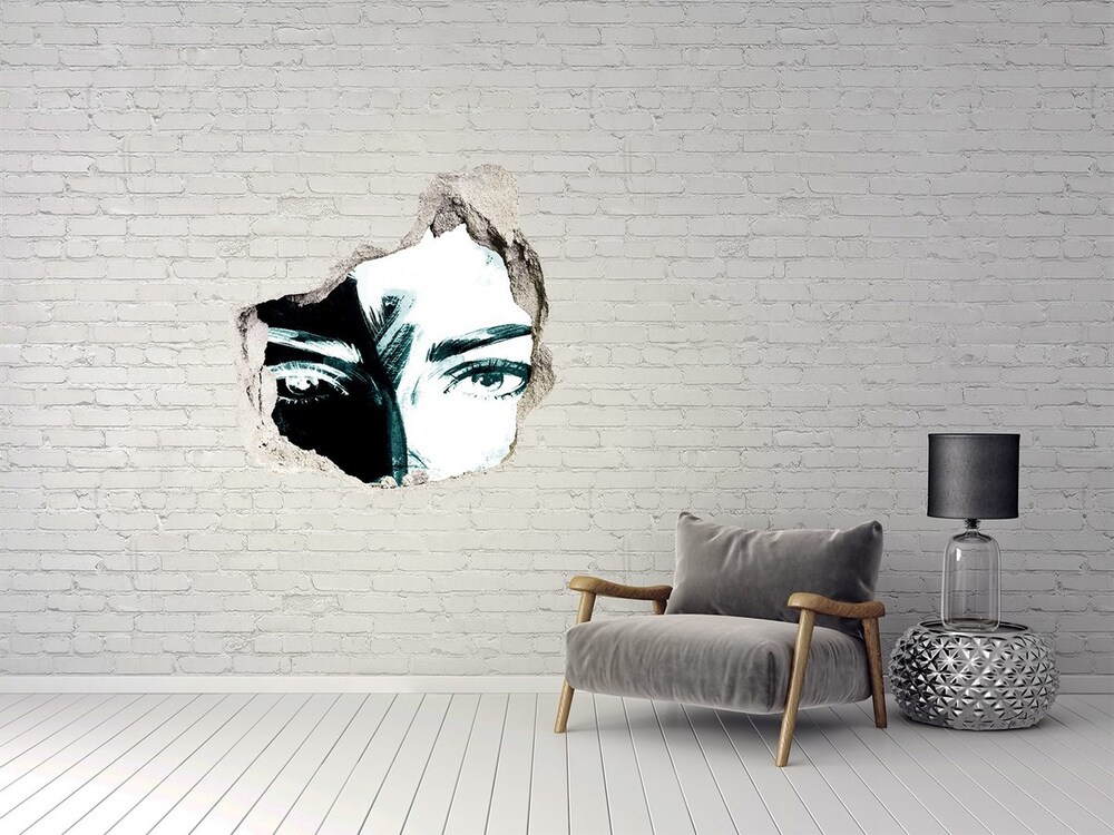 Hole wall sticker Abstraction woman