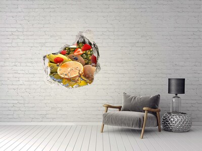 Hole wall sticker Fruit and water