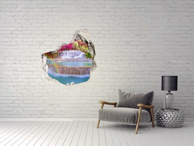 Hole wall sticker Waterfalls in the Garden of Eden