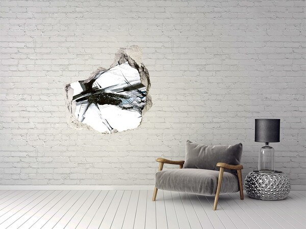 Hole wall sticker Ballerina