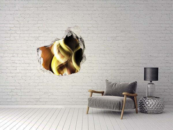 Hole in the wall sticker Golden light