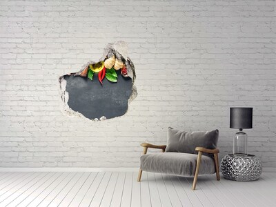 Hole in the wall decal Herbs and spices