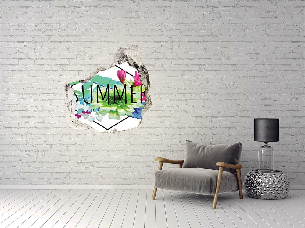 Hole wall sticker Summer