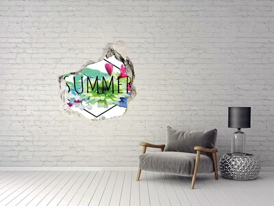Hole wall sticker Summer's Floral Explosion