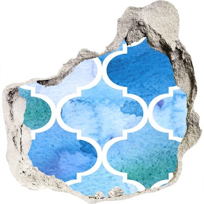 3D wall hole Sea mosaic in a wall hole