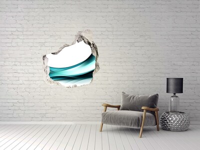 Hole wall sticker Wave abstraction