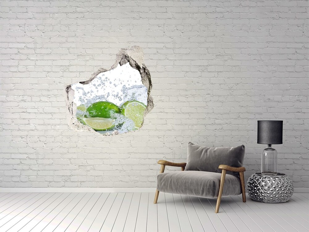 3D wall hole Lime and water