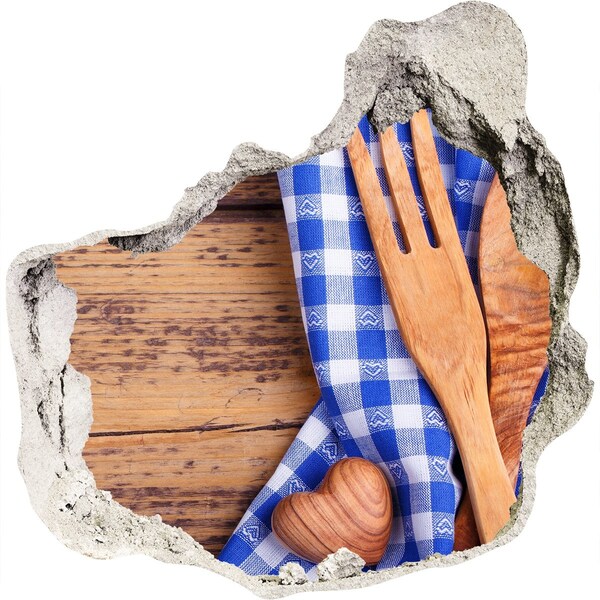 Hole wall sticker Culinary corner