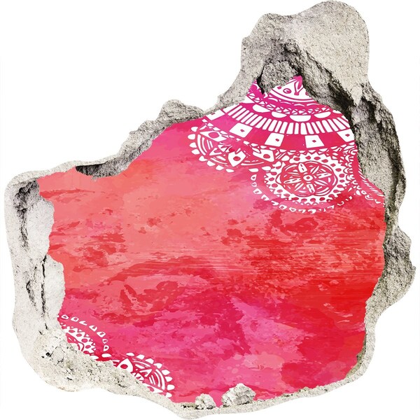 Hole in the wall sticker Colorful hole in the wall