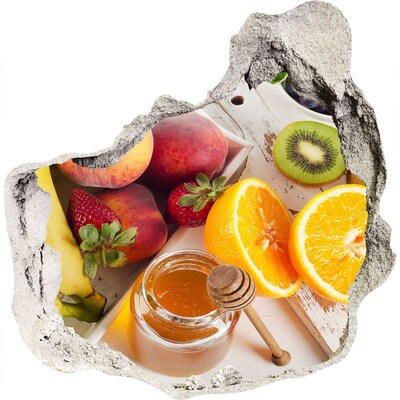 Hole in the wall sticker Fruit and honey