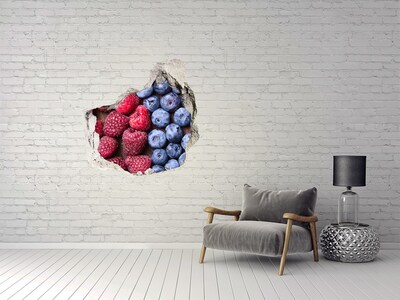 Hole wall sticker Forest fruits