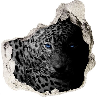 3D wall hole leopard