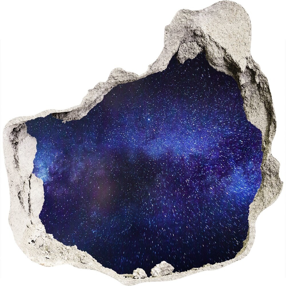 3D wall hole Milky Way