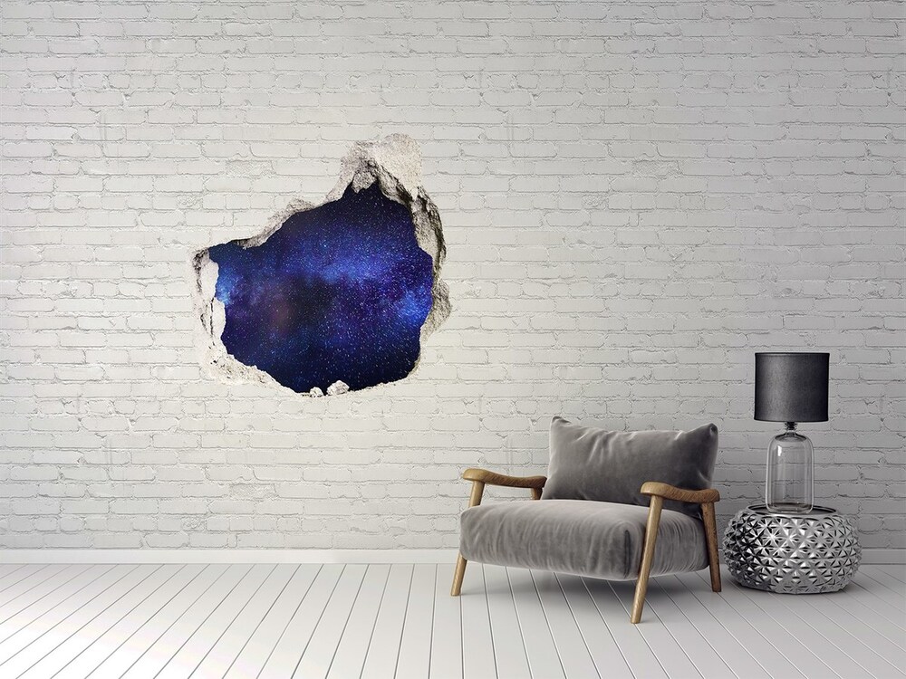 3D wall hole Milky Way