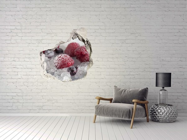 Hole wall sticker Frozen forest fruit