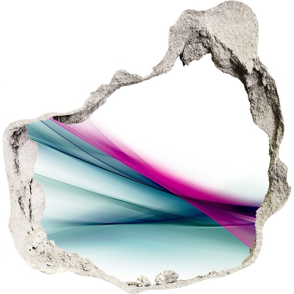 Hole in the wall decal Wave abstraction