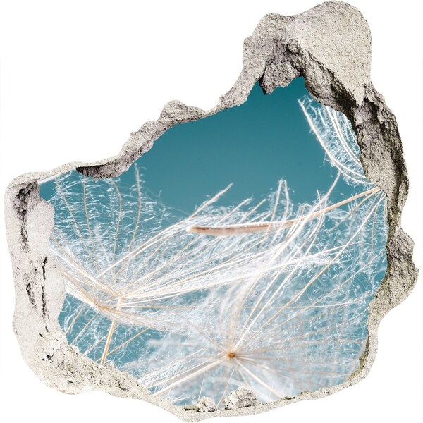 Hole in the wall sticker Flower dreams behind the wall