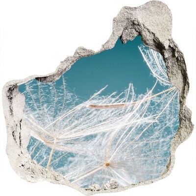 Hole in the wall sticker Flower dreams behind the wall