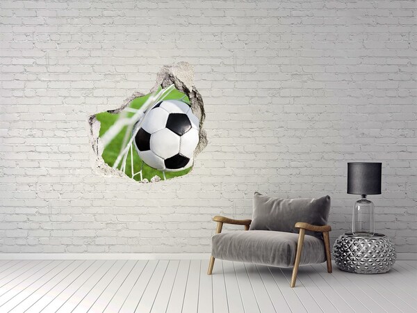 Hole in the wall decal Ball in the goal