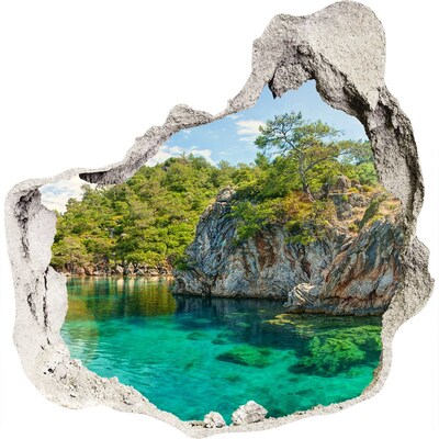 Hole in the wall sticker Blue Lagoon