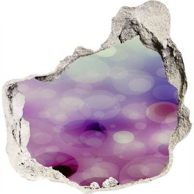 Hole in the wall sticker Colorful hole in the wall