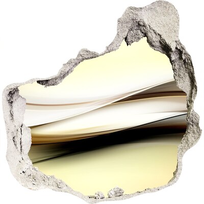 Hole wall sticker Abstract landscape in a hole in the wall