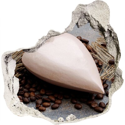 Hole wall sticker A coffee oasis in the ruins