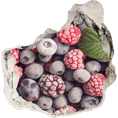 3D wall hole wallpaper A fruity hole-in-the-wall paradise