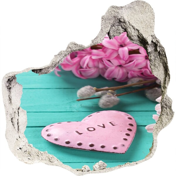 Hole wall sticker A heart full of love