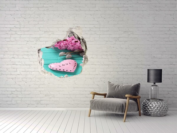 Hole wall sticker Without heart