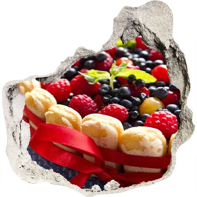 Hole in the wall decal Forest fruit cake