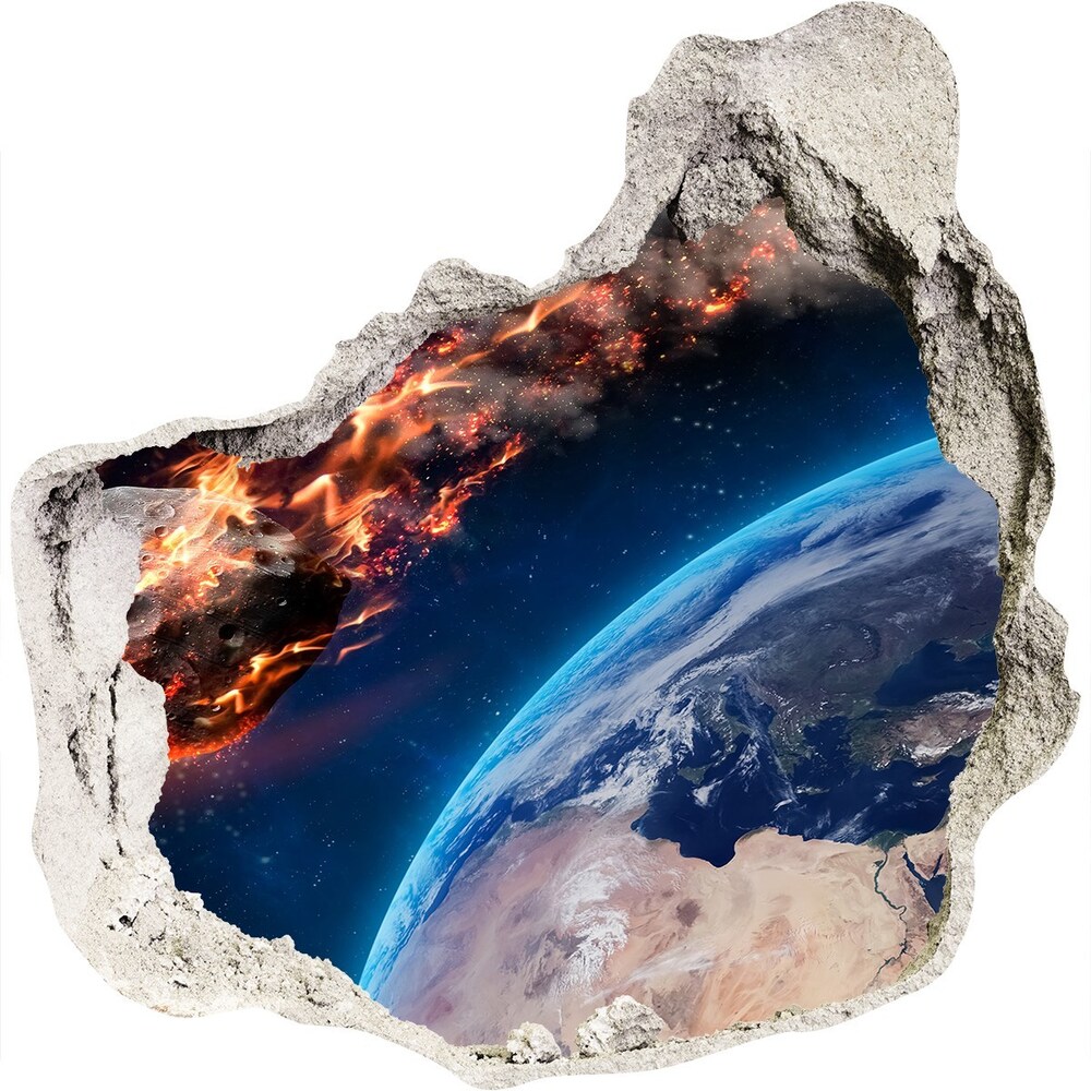 Hole wall sticker Falling meteor