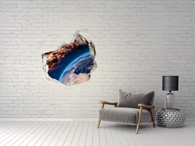 Hole wall sticker Falling meteor