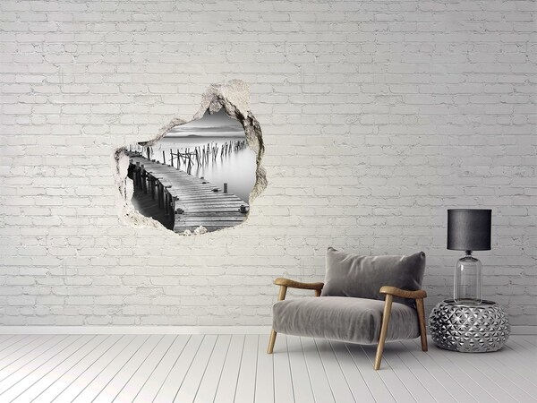 3D wall hole Wooden pier