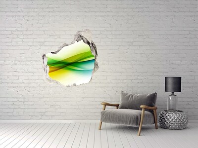 Hole wall sticker Wave abstraction