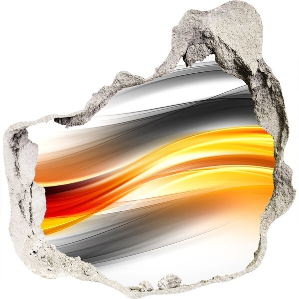 3D wall hole A breakthrough of colors in concrete