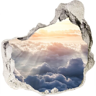 Hole in the wall sticker The sky is full of clouds