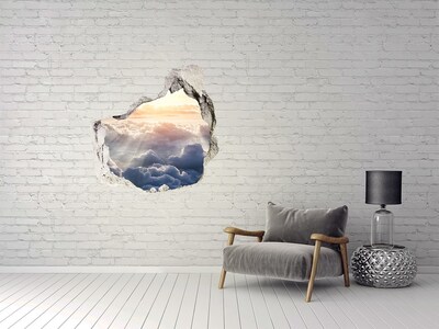 Hole in the wall sticker The sky is full of clouds