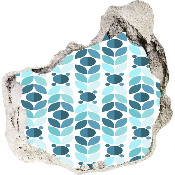 Hole wall sticker Hole in the Wall Floral Pattern