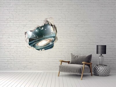 Hole wall sticker Geometric background