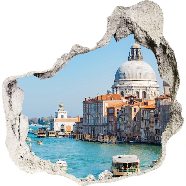 Hole in the wall decal Venice in the light of day