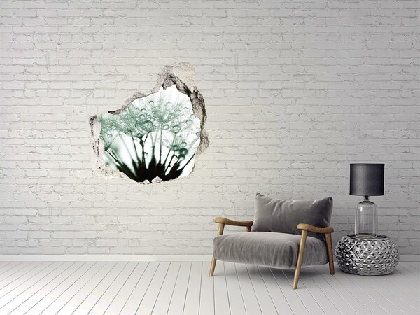 Hole wall sticker A floral dream behind the wall