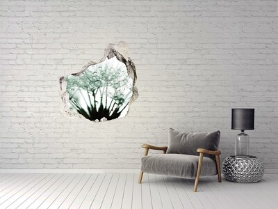 Hole wall sticker A floral dream behind the wall