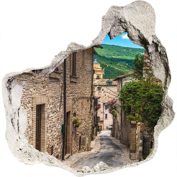 Hole in the wall sticker A charming town in Tuscany