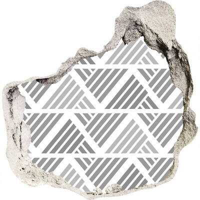 Hole in the wall sticker Geometry in concrete