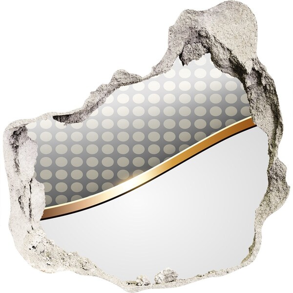 Hole in the wall sticker Broken mirror wall