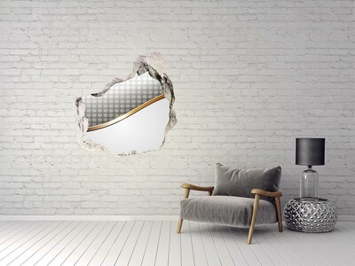 Hole in the wall sticker Broken mirror wall