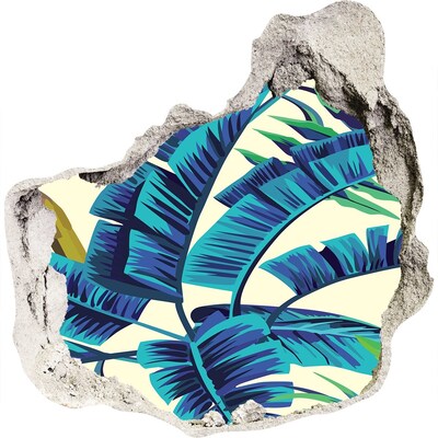 Hole in the wall decal Tropical Greenery in a Hole in the Wall